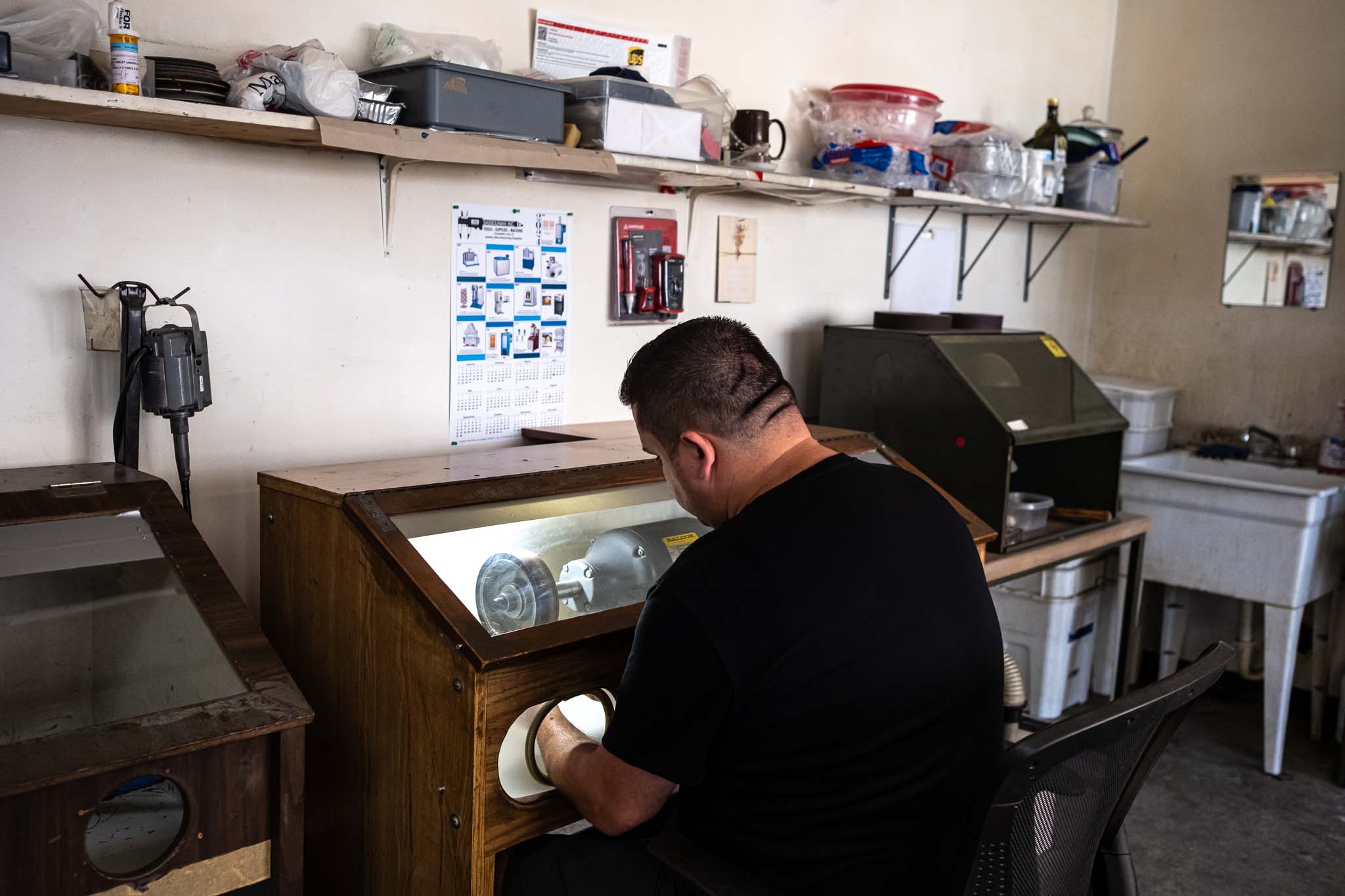 Jewelry Technician at Polishing and Finishing Workstation